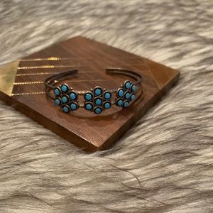 Blue Gem Cuff Bracelet